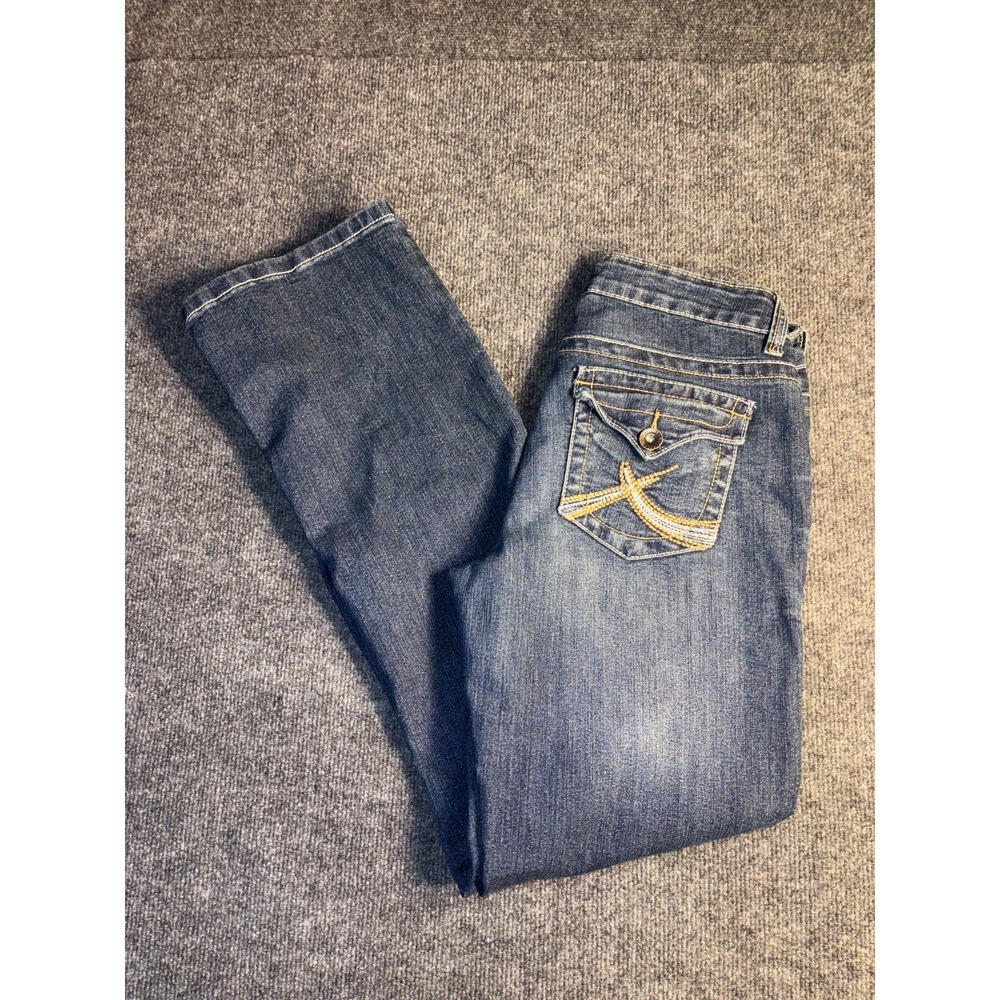 Natural Reflections Jeans Women's Size 6 Blue Denim Boho Streetwear Straight Leg